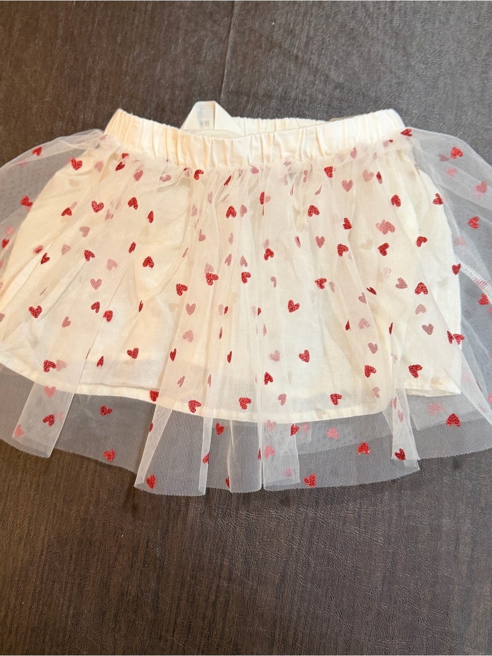H&M Toddler Heart Tulle Skirt Size 2T Valentines Love
